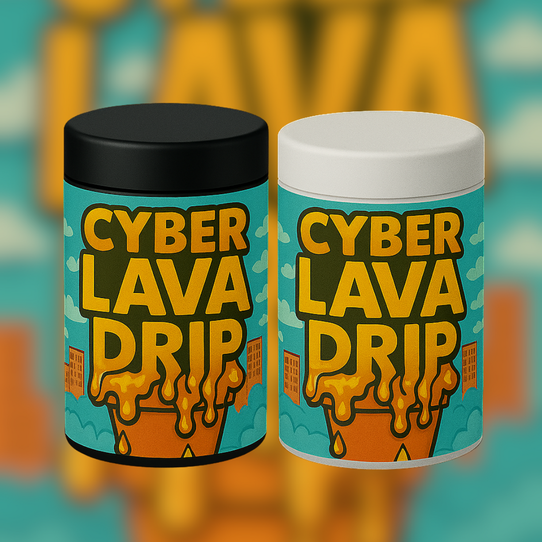CYBER LAVA DRIP WALL DOME JARS (BLACK)